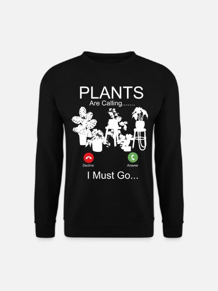 Plant Lover Gardening Monstera - Unisex Sweatshirt - black