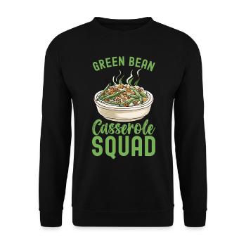 Casserole de haricots verts - Sweat-shirt Unisexe - noir - Devant - Alina (178cm) & Michal (187cm)