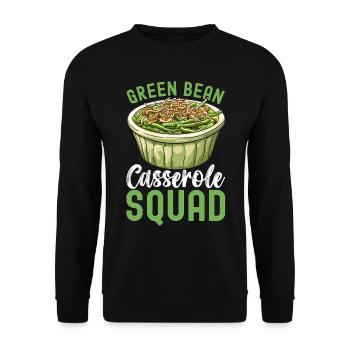 Casserole de haricots verts - Sweat-shirt Unisexe - noir - Devant - Alina (178cm) & Michal (187cm)