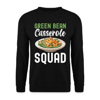 Casserole de haricots verts - Sweat-shirt Unisexe - noir - Devant - Alina (178cm) & Michal (187cm)