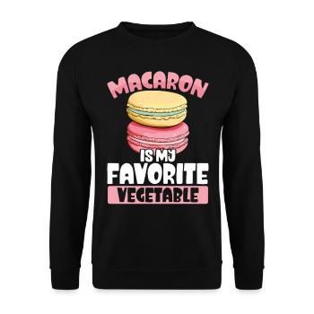Macaron Bäcker Konditor Macaron-Liebhaber - Unisex Pullover - Schwarz - Vorne - Alina (178cm) & Michal (187cm)