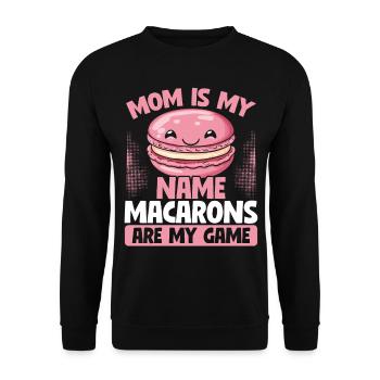 Macaron Bäcker Konditor Macaron-Liebhaber - Unisex Pullover - Schwarz - Vorne - Alina (178cm) & Michal (187cm)