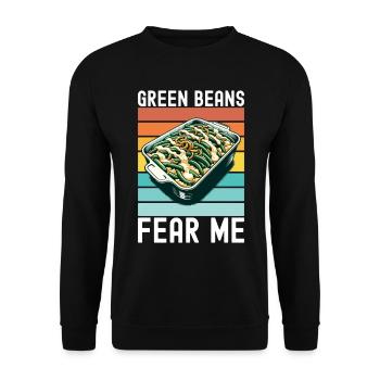 Green Bean Casserole - Unisex Sweatshirt - black - Front - Alina (178cm) & Michal (187cm)