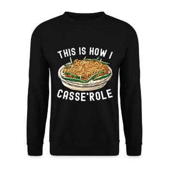 Green Bean Casserole - Unisex Sweatshirt - black - Front - Alina (178cm) & Michal (187cm)