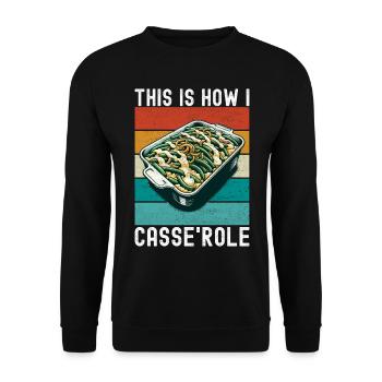 Green Bean Casserole - Unisex Sweatshirt - black - Front - Alina (178cm) & Michal (187cm)