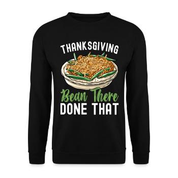 Casserole de haricots verts - Sweat-shirt Unisexe - noir - Devant - Alina (178cm) & Michal (187cm)