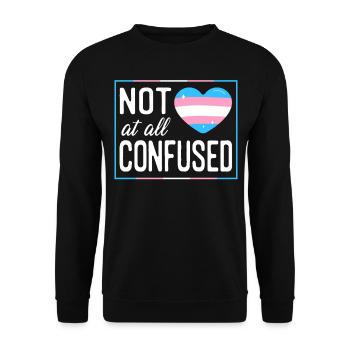 Fierté LGBT transgenre - Sweat-shirt Unisexe - noir - Devant - Alina (178cm) & Michal (187cm)