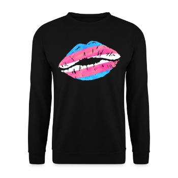 Fierté LGBT transgenre - Sweat-shirt Unisexe - noir - Devant - Alina (178cm) & Michal (187cm)