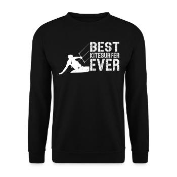 Kiteboard Kitesurf Kitesurfeur - Meilleur - Sweat-shirt Unisexe - noir - Devant - Alina (178cm) & Michal (187cm)
