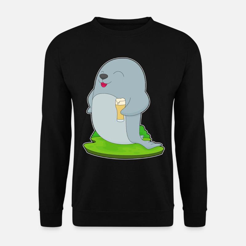 Bière de phoque - Sweat-shirt Unisexe - noir