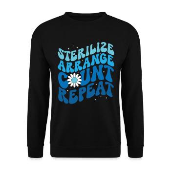 Chirurgischer Techniker Chirurgischer Technologe - Unisex Pullover - Schwarz - Vorne - Alina (178cm) & Michal (187cm)