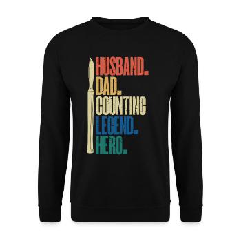 Surgical Technician Surgical Technologist - Unisex Sweatshirt - black - Front - Alina (178cm) & Michal (187cm)