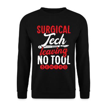 Chirurgischer Techniker Chirurgischer Technologe - Unisex Pullover - Schwarz - Vorne - Alina (178cm) & Michal (187cm)