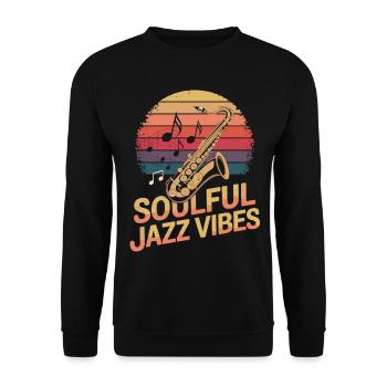 Jazz avec des vibrations soul - Sweat-shirt Unisexe - noir - Devant - Alina (178cm) & Michal (187cm)