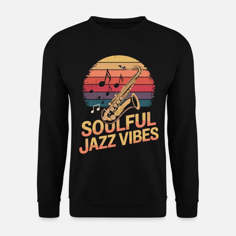 Jazz mit Seele Vibes - Unisex Pullover - Schwarz