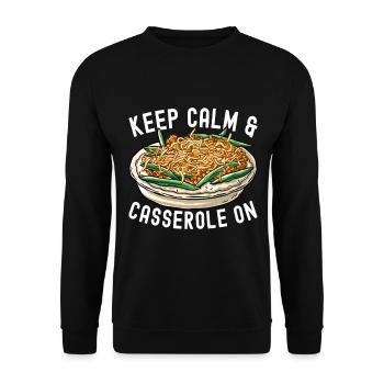 Casserole de haricots verts - Sweat-shirt Unisexe - noir - Devant - Alina (178cm) & Michal (187cm)