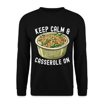 Casserole de haricots verts - Sweat-shirt Unisexe - noir - Devant - Alina (178cm) & Michal (187cm)