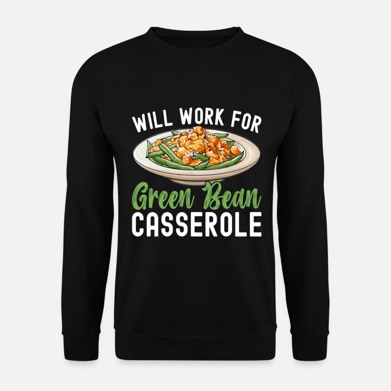 Casserole de haricots verts - Sweat-shirt Unisexe - noir