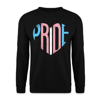 Transgender Trans LGBT Pride - Unisex Pullover - Schwarz - Vorne - Alina (178cm) & Michal (187cm)