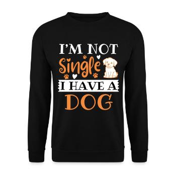 Dog Owner Funny Dog Saying - Unisex Sweatshirt - black - Front - Alina (178cm) & Michal (187cm)