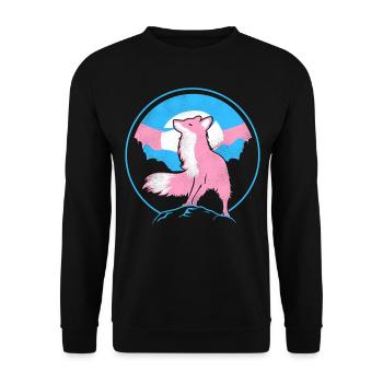 Fierté LGBT transgenre - Sweat-shirt Unisexe - noir - Devant - Alina (178cm) & Michal (187cm)
