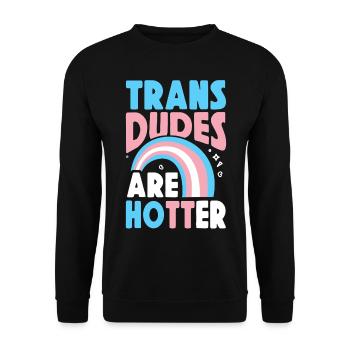 Fierté LGBT transgenre - Sweat-shirt Unisexe - noir - Devant - Alina (178cm) & Michal (187cm)