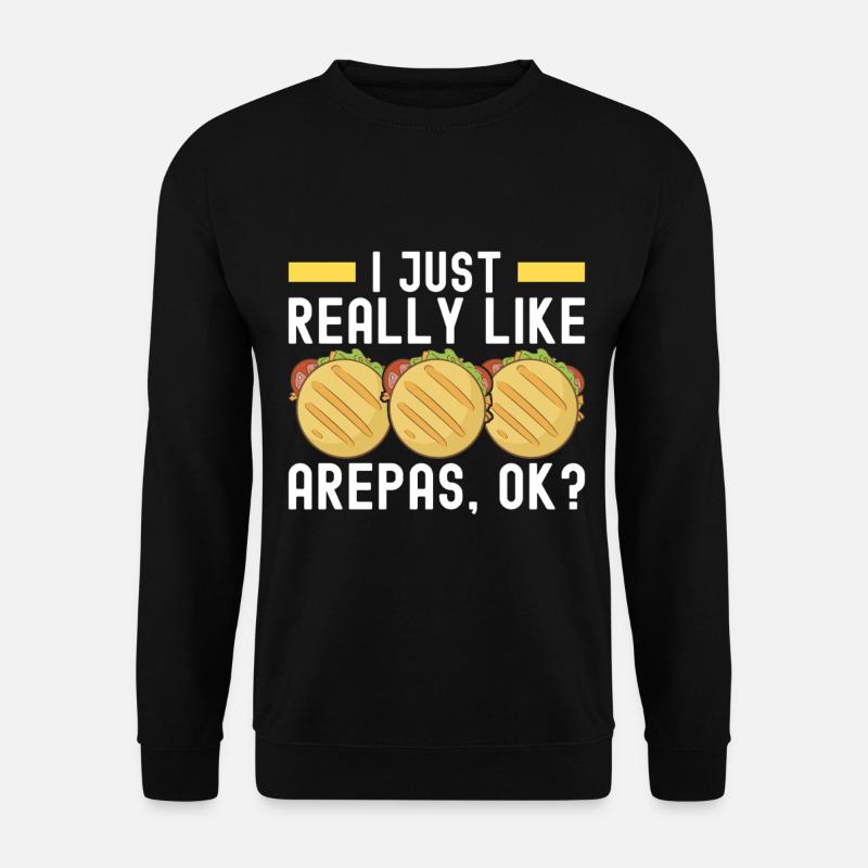 Venezolanische Arepas - Unisex Pullover - Schwarz