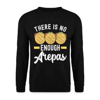 Venezolanische Arepas - Unisex Pullover - Schwarz - Vorne - Alina (178cm) & Michal (187cm)
