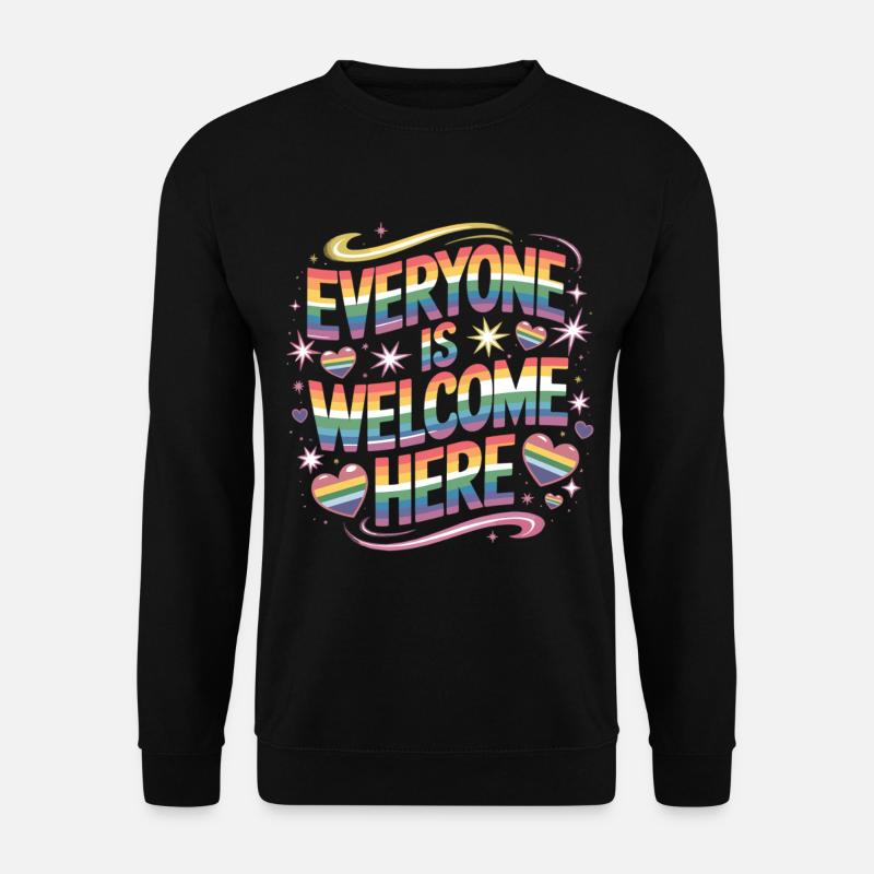 Celebrating diversity with pride - Unisex Sweatshirt - black