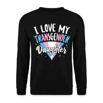 Fierté LGBT transgenre - Sweat-shirt Unisexe - noir - Devant - Alina (178cm) & Michal (187cm)
