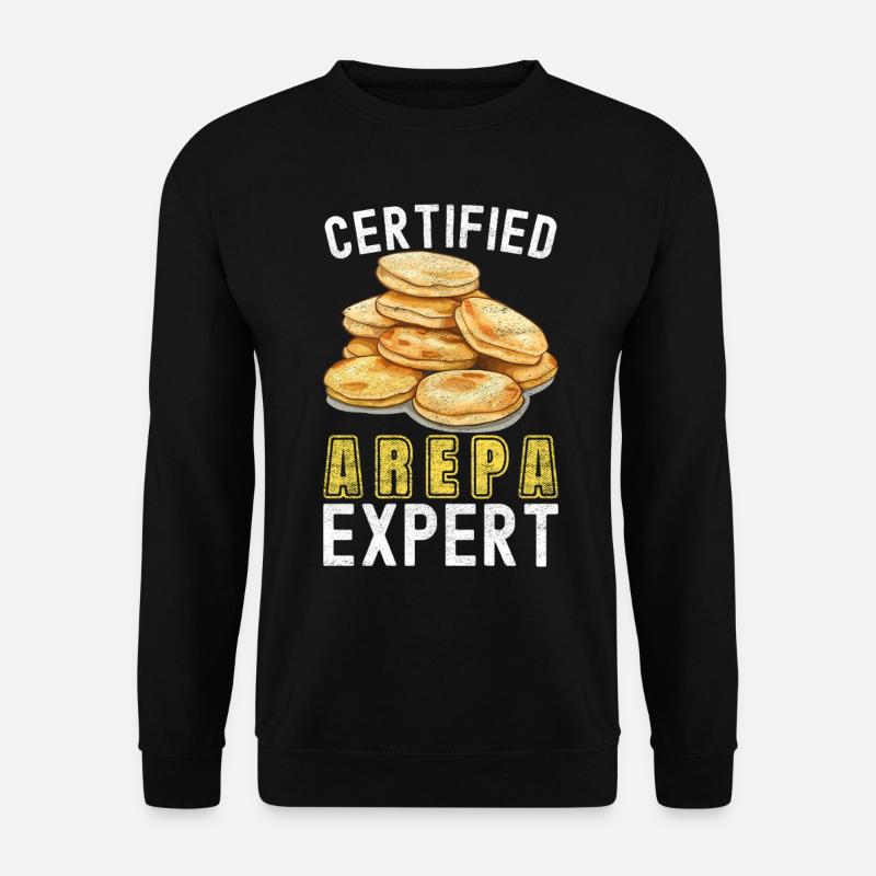 Venezolanische Arepas - Unisex Pullover - Schwarz