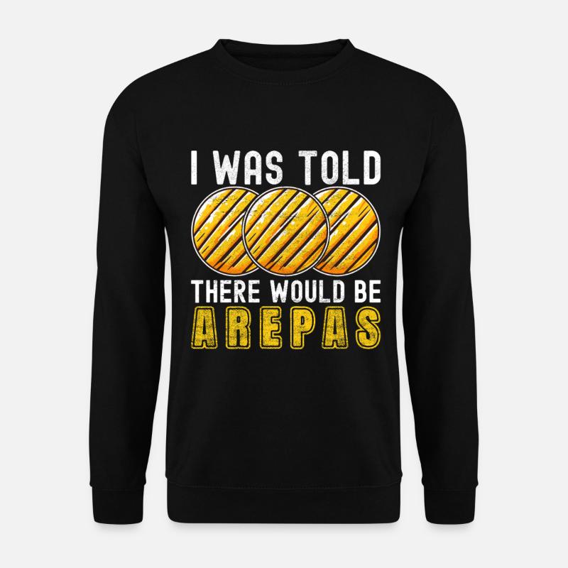 Venezolanische Arepas - Unisex Pullover - Schwarz