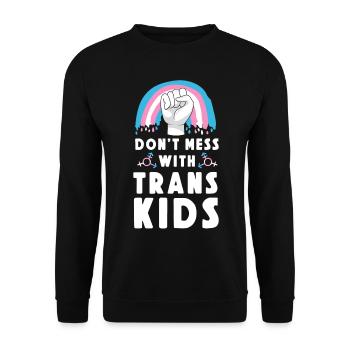 Fierté LGBT transgenre - Sweat-shirt Unisexe - noir - Devant - Alina (178cm) & Michal (187cm)