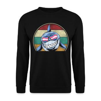 Fierté LGBT transgenre - Sweat-shirt Unisexe - noir - Devant - Alina (178cm) & Michal (187cm)