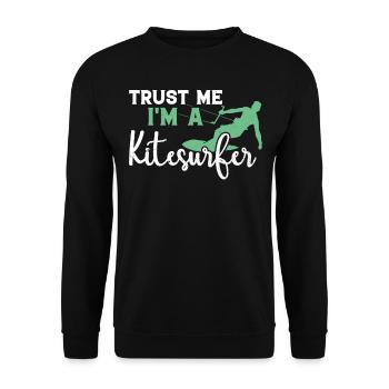 Kiteboarding Lover Kitesurfing - Croyez-moi, je suis un - Sweat-shirt Unisexe - noir - Devant - Alina (178cm) & Michal (187cm)