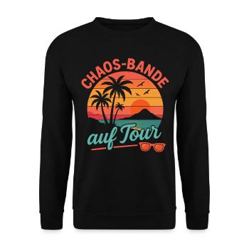 Familienurlaub Urlaub Strand Sommerurlaub Familie - Unisex Pullover - Schwarz - Vorne - Alina (178cm) & Michal (187cm)