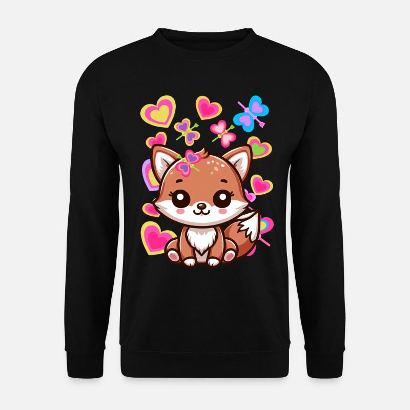 Fox Foxes Enfants Enfant Bébé - Sweat-shirt Unisexe - noir