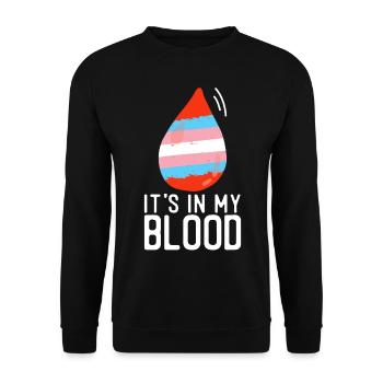 Transgender Trans LGBT Pride - Unisex Sweatshirt - black - Front - Alina (178cm) & Michal (187cm)