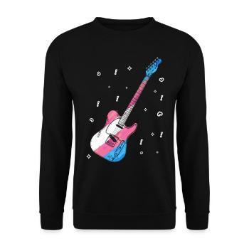 Fierté LGBT transgenre - Sweat-shirt Unisexe - noir - Devant - Alina (178cm) & Michal (187cm)