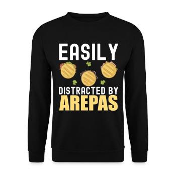 Arepas vénézuélienne - Sweat-shirt Unisexe - noir - Devant - Alina (178cm) & Michal (187cm)