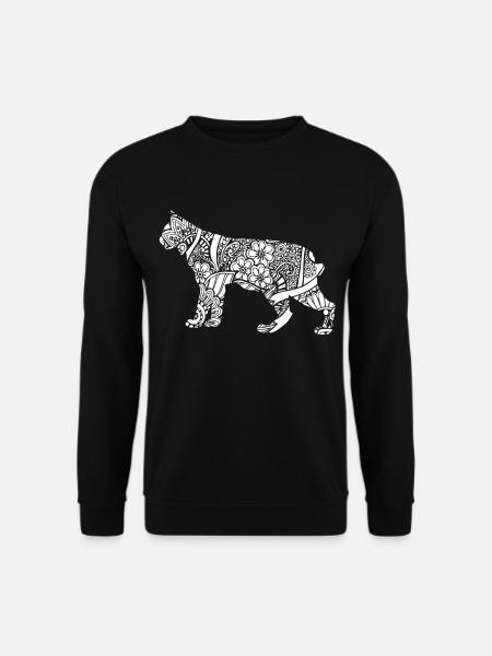 Bobcat Bobcat Floral Pattern - Unisex Sweatshirt - black