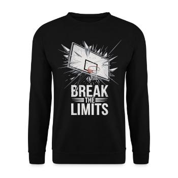 Dunk and Destruction – Break the Limits - Unisex Sweatshirt - black - Front - Alina (178cm) & Michal (187cm)