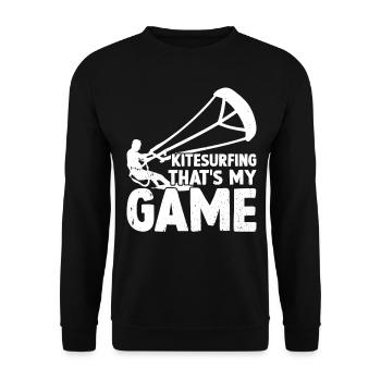 Kiteboarding Lover - Le kitesurf, c’est mon jeu - Sweat-shirt Unisexe - noir - Devant - Alina (178cm) & Michal (187cm)
