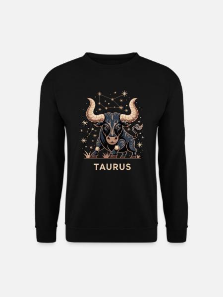 Sternzeichen Stier - Unisex Pullover - Schwarz