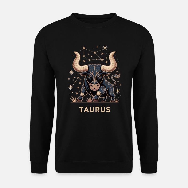Zodiac sign Taurus - Unisex Sweatshirt - black