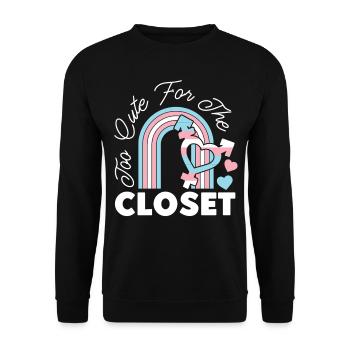 Fierté LGBT transgenre - Sweat-shirt Unisexe - noir - Devant - Alina (178cm) & Michal (187cm)