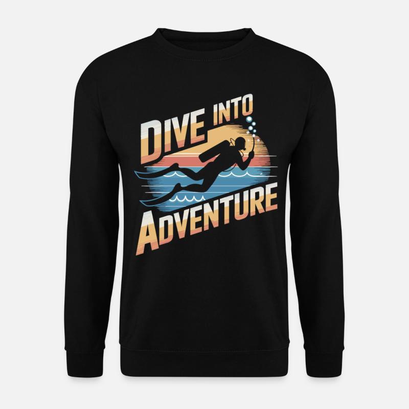 Dive into adventure - Unisex Sweatshirt - black