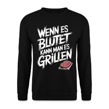 Meat Is My Vegetable Shirt - Unisex Sweatshirt - black - Front - Alina (178cm) & Michal (187cm)