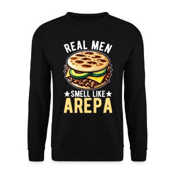 Venezolanische Arepas - Unisex Pullover - Schwarz - Vorne - Alina (178cm) & Michal (187cm)