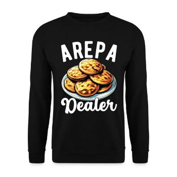 Arepas vénézuélienne - Sweat-shirt Unisexe - noir - Devant - Alina (178cm) & Michal (187cm)